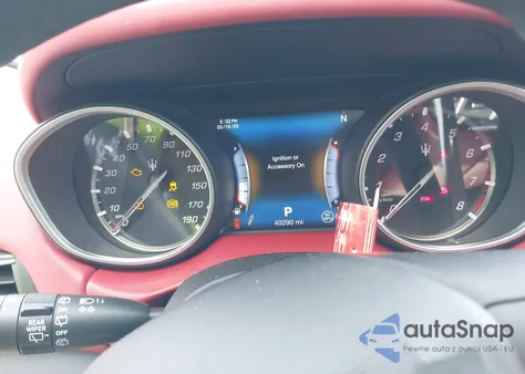 2017 Maserati Levante S z USA, uszkodzony, nr VIN ZN661YUS3HX234913